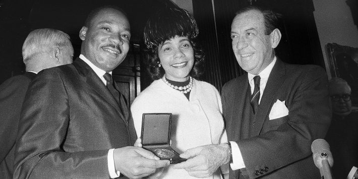 1964 Dr Martin Luther King Jr.-Coretta Scott King and NYC Mayor Robert Wagner 